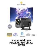 Mini 720P Android Bluetooth Wireless Projeksiyon Cihazı Siyah
