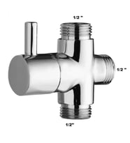 Banyo Robot Duş Seti Yönlendirici Musluk 1/2 - 1/2 - 1/2