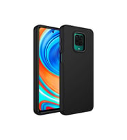 Xiaomi Redmi Note 9 Pro Uyumlu Kılıf Metal Çerçeve ve Buton Tasarımlı Silikon Zore Luna Kapak