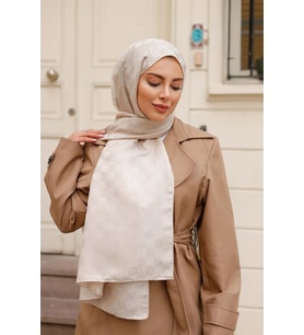 Dama Desen Şal Taş