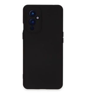 One Plus 9 Kılıf Nano içi Kadife Silikon - Siyah