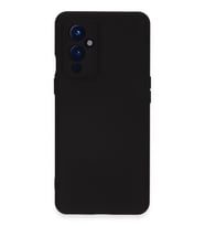 One Plus 9 Kılıf Nano içi Kadife Silikon - Siyah