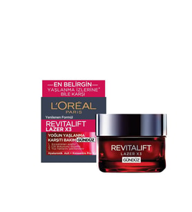 L'Oréal Paris Revitalift Lazer X3 Yoğun Yaşlanma Karşıtı Gündüz Bakım Kremi 50 Ml