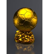Fıfa Ballon D'or Maketi Orjinal Gold Kaplama 20 Cm