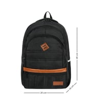 GALB Leather Siyah Backpack 45x30x16cm Yuksek Kalite Kalem Bolmeli Astarli Cift Suluklu Notebook