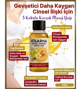 Erotik Yağlar Kayganlaştırıcı Masaj Yağı Ylang Ylang Vanilya Kavun Tropikal Ferah Kokulu