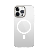 Lexroo iPhone 16 Pro Max Kılıf M-safe Şarj Özellikli Şeffaf Cam Arka Yüzey G-Glass Kılıf - Şeffaf