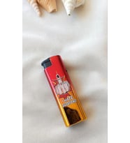 Çakmak Manyetolu Turbo Rüzgarda Sönmeyen Gazlı Renkli Desenli Parlak Çakmak Aksesuar