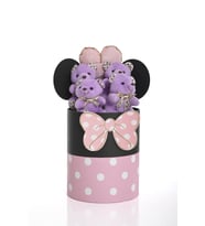 Mickey Mouseli Kutuda Mor Peluş Ayılar