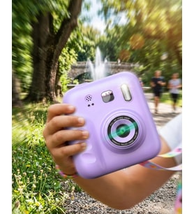 Çocuk Dijital Fotoğraf Makinesi Anında Baskı ve 4 Rulo Kağıt 5 Kalem Hediye