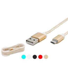 Usb Micro To Usb Şarj Ve Data Kablosu Ps4 Gamepad Uyumlu Hasır 1.5 M HD4338