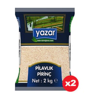 Yazar Pilavlık Pirinç 2 Kg. x 2 Paket