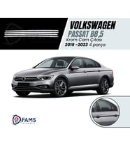 Vw Passat B8.5 Krom Cam Çıtası 4 Parça 2019- 2023 Arası Paslanmaz Çelik
