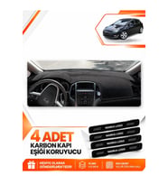 OPEL ASTRA J (2009-2020) Uyumlu Ön Torpido Koruma Kılıfı Halısı - Siyah