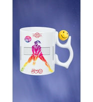 Voleybol Kadın Oyuncu Tema Baskılı Smile Emoji Toplu Kupa Bardak Çay Kahve Fincanı-3