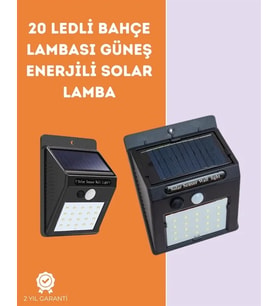 Kablosuz Solar Led Lamba  Bahçe, Veranda, Merdiven Işığı, Otomatik Aç-kapa Sensörlü (Çok Renkli)