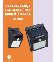Kablosuz Solar Led Lamba  Bahçe, Veranda, Merdiven Işığı, Otomatik Aç-kapa Sensörlü (Çok Renkli)