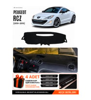 PEUGEOT RCZ (2010-2015) Uyumlu Torpido Örtüsü Torpido Kılıfı - Siyah