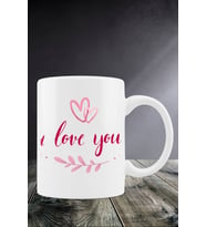 I love You Beyaz Kupa