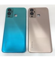 Infinix Hot 12 Play Kasa Arka Kapak Pil Kapağı (Gold)