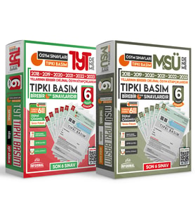 2024 YKS-TYT-MSÜ ÖSYM Tıpkı Basım Türkiye Geneli Dijital Çözümlü 12lİ PAKET DENE