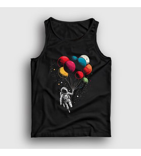 Presmono Unisex Siyah Astronot Balon Astronaut Balloon Atlet 420100tt