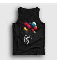 Presmono Unisex Siyah Astronot Balon Astronaut Balloon Atlet 420100tt