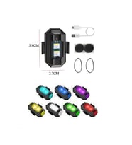 Carub Uçak Çakar Mini RGB Led Lamba Kablosuz Şarjlı USB'Li
