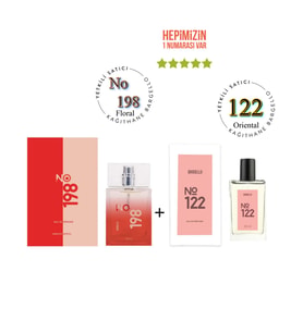 No: 198 + 122  Kadın Parfüm Edp 50 ml Floral  / Oriental- Mnms122198 (Standart)