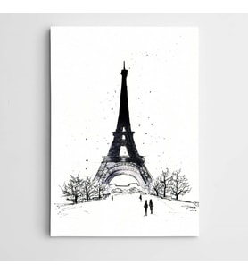 Eyfel Paris Modern Sanat Kanvas Tablo