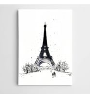 Eyfel Paris Modern Sanat Kanvas Tablo