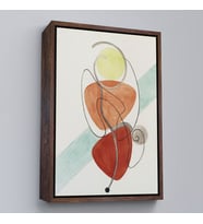 Çerçeveli Auguste Herbin - Untitled Tablo (Siyah)