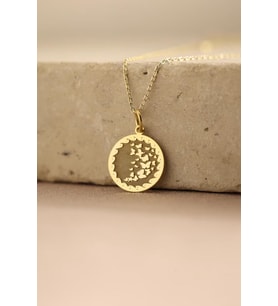 Kişiye Özel Tasarım Kelebekler Kolye 925K Gümüş (Gold)