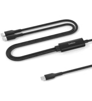 Belkin Boostcharge Pro 2’Si 1 Arada 140 W Usb-C - Usb-C Şarj Kablosu, Örgülü Çift Şarj Kablosu, Akıl