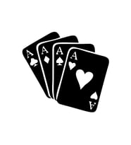 4 As Sticker17x17 Cm Siyah