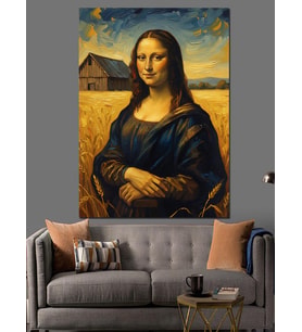 Mona Lisa Ünlü Tablo Dekoratif Kanvas - Mdf Ahşap Tablo