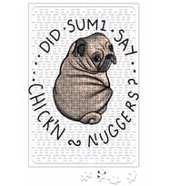 Chubby Pug Tombul Köpek Puzzle 240 Parça Yapboz
