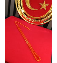İTHAL TOZ KEHRİBAR TESBİH KESME KESİM TURUNCU