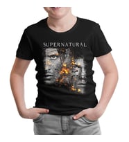 Supernatural - Winchester Siyah Çocuk Tshirt