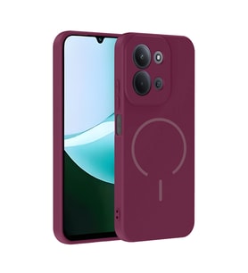Xiaomi Redmi 15C Uyumlu Kılıf M-safe Şarj Özellikli Zore Meta Kapak