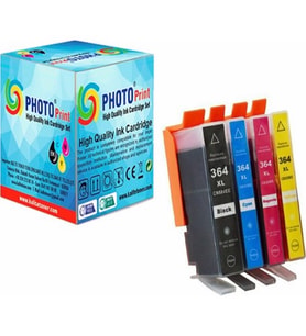 Photo Print 5510 Kartuş Set 4 Renk Takım Muadil Yüksek Kapasite 364XL