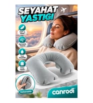 Şişirilebilir Boyun Yastığı – Katlanabilir Suya Dayanıklı Seyahat Minderi