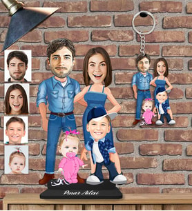 Kişiye Özel Aile Ahşap BibLo ve Anahtarlık-14