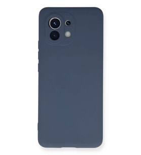 Mi 11 Kılıf Nano içi Kadife Silikon - Gri