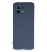 Mi 11 Kılıf Nano içi Kadife Silikon - Gri