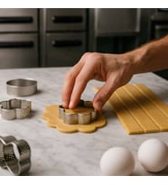 Fida Tart Çemberi Papatya Delikli Yükseklik 5 cm Paslanmaz Ø12 cm