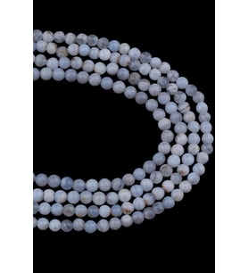 4 MM Akik Taşı Dizi - DZ4099 (Mavi)