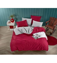BEGENAL HOME PAMUKLU SATEN NEVRESİM TAKIMI / Çift Kişilik (Kırmızı)