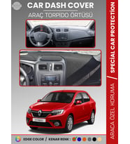 RENAULT SYMBOL 3 ÜST SAKLAMA GÖZLÜ (2013-2021) Torpido Örtüsü Ön Göğüs Halı Torpido Koruma Tam Uyum