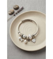 Beyaz Dino Charmlı Bileklik TJ-BB8801